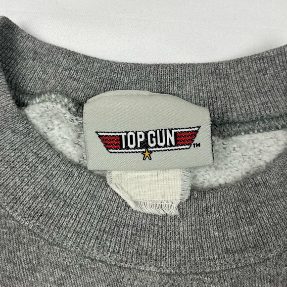 Vtg Top Gun Carowinds Mens Crewneck Sweatshirt XL 1999 Grey B8 - Picture 4 of 8